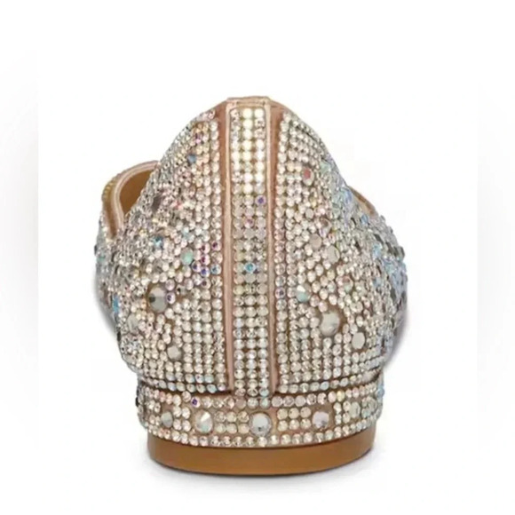 🆕 Betsey Johnson Remy Ballet Flat Rhinestones Slip on Pointed Toe Shoes Size 7 - Picture 15 of 16